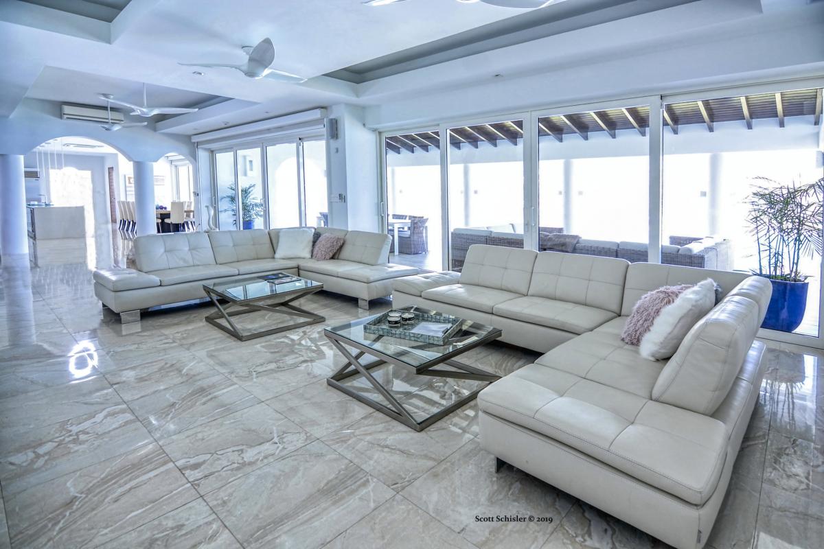 A louer villa 6 chambres Guana Bay Saint Martin_ Salon - 12
